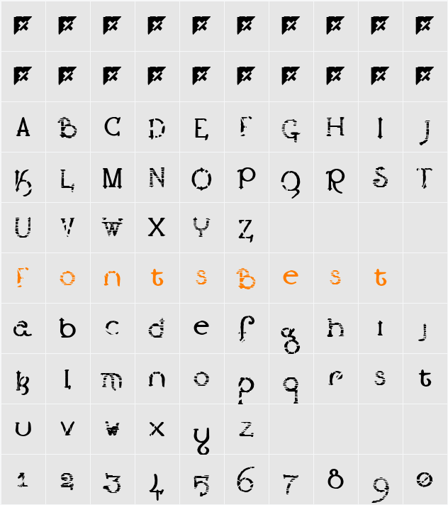 !Lestatic CSS Character Map