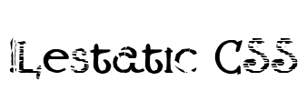 !Lestatic CSS Font Image
