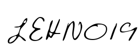 LEHN019 Font Image