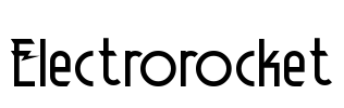 Electrorocket Font Image