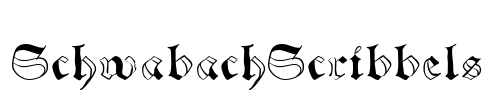 SchwabachScribbels Font Image