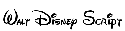 Walt Disney Script
