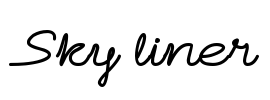 Sky liner Font Image