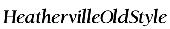 HeathervilleOldStyle Font Image