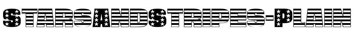 StarsAndStripes-Plain Font Image
