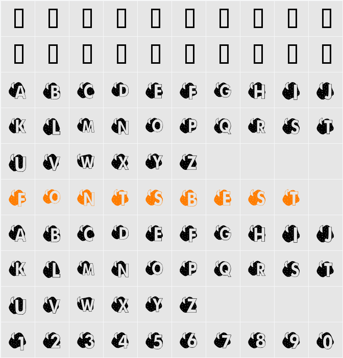 KR Moonlit Character Map