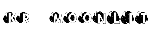 KR Moonlit Font Image
