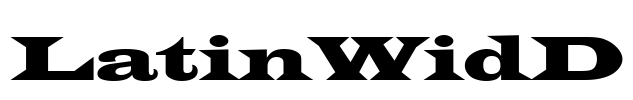 LatinWidD Font Image