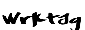 Wrktag Font Image