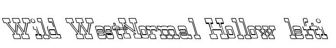 Wild West-Normal Hollow lefti Font Image