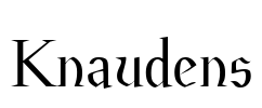 Knaudens Font Image