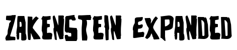 Zakenstein Expanded Font Image