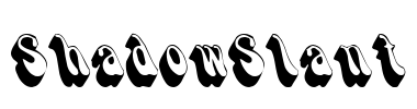 ShadowSlant Font Image
