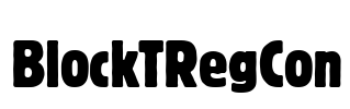 BlockTRegCon Font Image