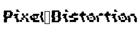Pixel_Distortion Font Image