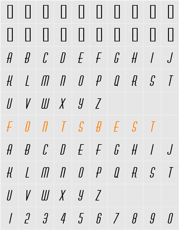 Hustle Wide Character Map