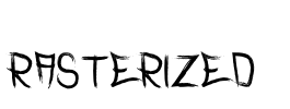 Rasterized  Font Image