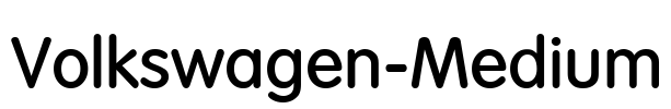 Volkswagen-Medium Font Image