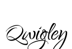 Qwigley Font Image