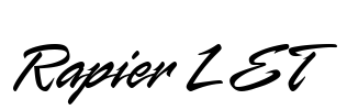 Rapier LET Font Image