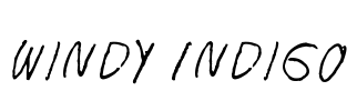 Windy Indigo Font Image