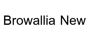 Browallia New Font Image