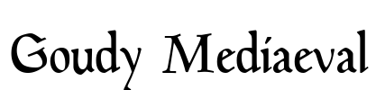 Goudy Mediaeval Font Image