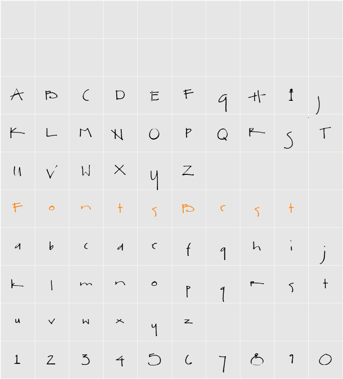 SA_Kiss Character Map