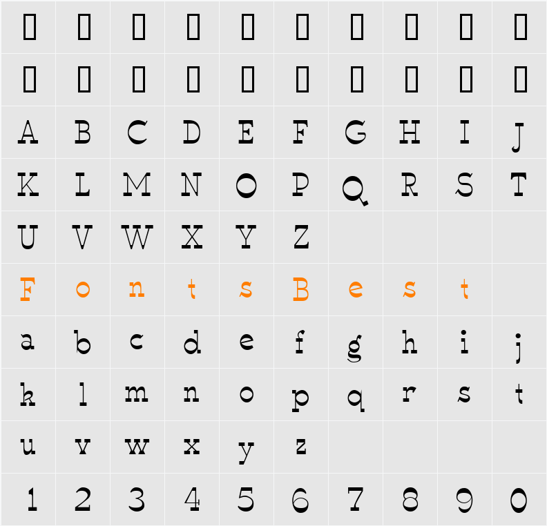 WyomingSpaghetti Character Map
