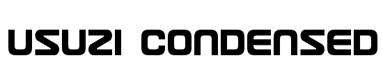 Usuzi Condensed Font Image