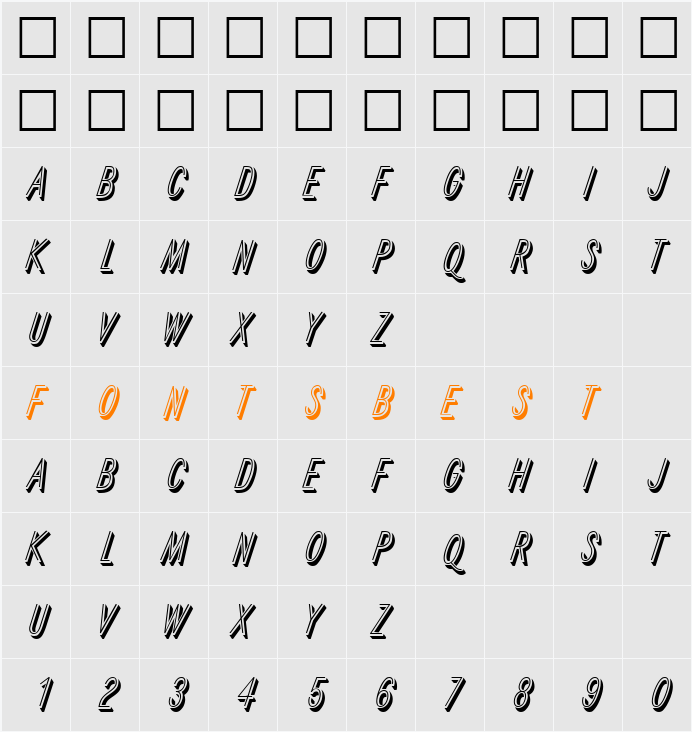 Reflex Character Map
