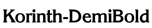 Korinth-DemiBold Font Image