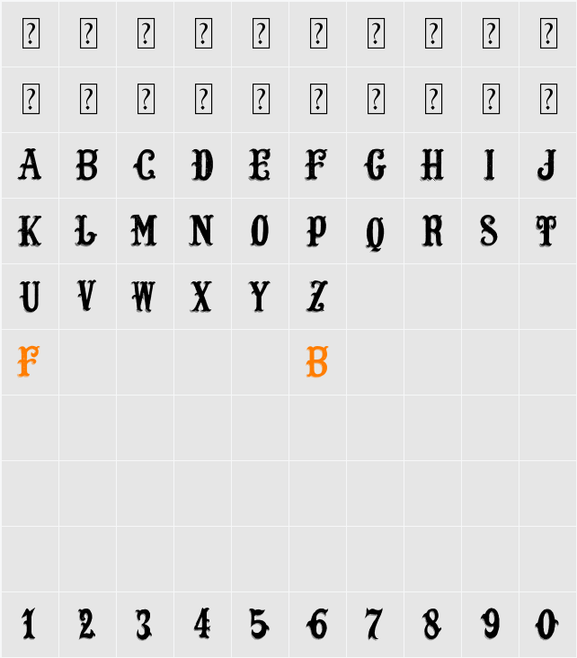 Lost Saloon Character Map