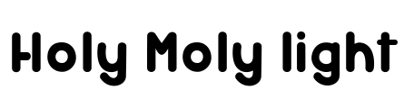 Holy Moly light Font Image