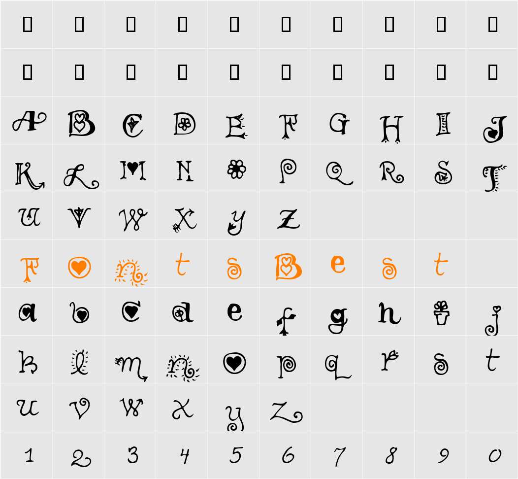 Teenage Girl 3 Character Map