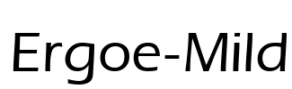 Ergoe-Mild Font Image