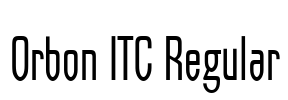 Orbon ITC Regular Font Image
