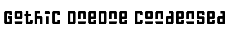 Gothic OneOne Condensed