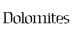 Dolomites Font Image