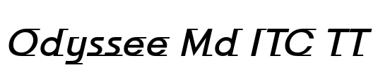 Odyssee Md ITC TT Font Image