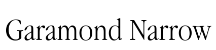 Garamond Narrow