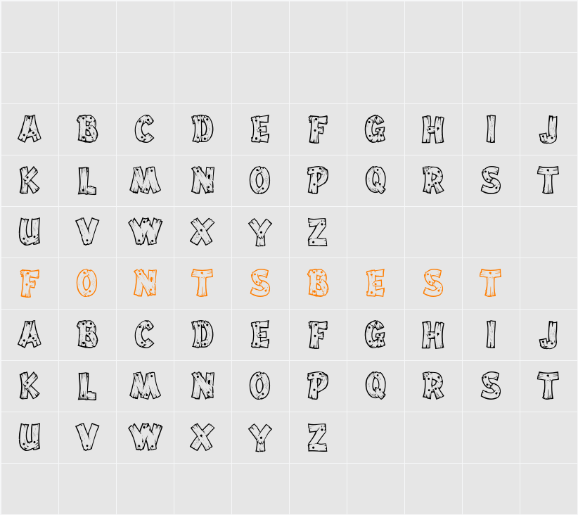 DriftType Character Map