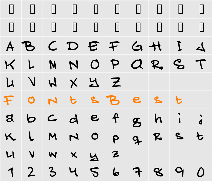 JuliaEngstrm Character Map