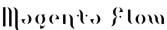 Magenta Flow Font Image