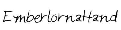 EmberlornaHand Font Image