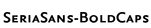 SeriaSans-BoldCaps Font Image
