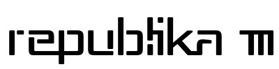 Republika III Font Image