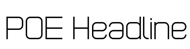 POE Headline Font Image