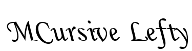 MCursive Lefty