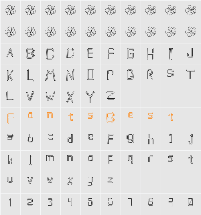 caffeen Character Map